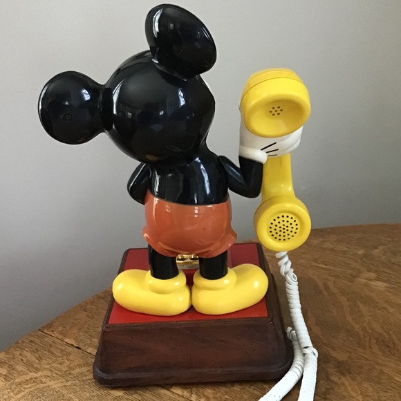 WORKING 1976 Mickey Mouse Vintage Phone Rotary Dial Walt Disney - Picture 6 of 16